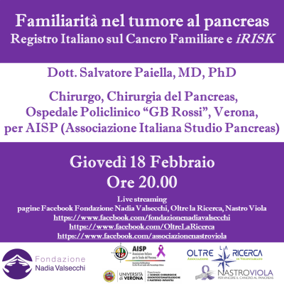eventi di raccolta fondi sul tumore al pancreas